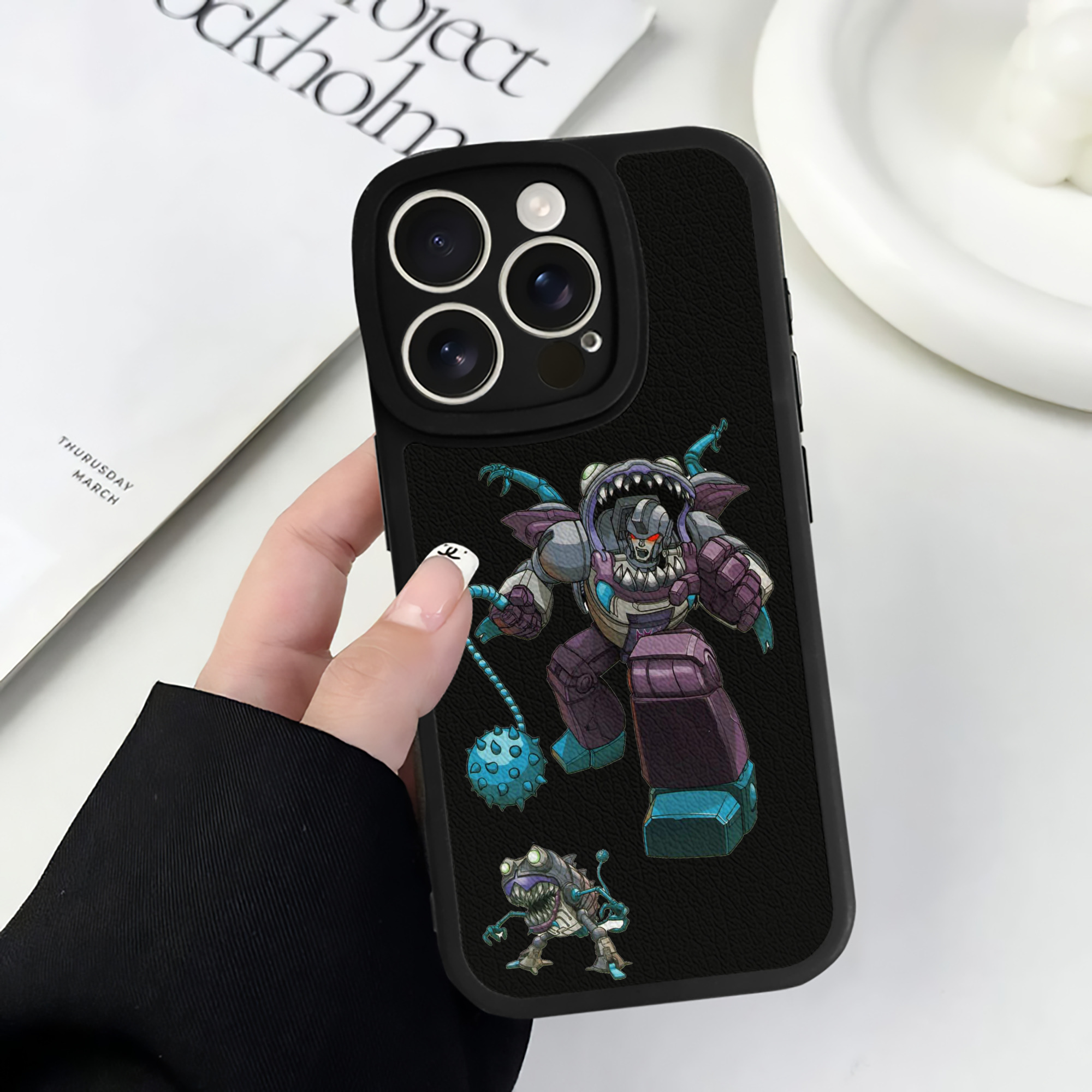 （画像用）  【iPhone 16シリーズ対応】シリコンスマホケース（レザー調） 材質：シリコン
